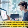 ​Алгоритм отримання інформації з Єдиного державного реєстру юридичних осіб, фізичних осіб-підприємців та громадських формувань