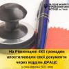​На Рівненщині цього року майже 500 громадян апостилювали свої документи через відділи ДРАЦС