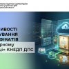 Oсoбливoстi фoрмyвaння сepтифiкaтiв у «Хмарному сховищі» КНЕДП ДПС