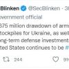 ​Держсекретар США Блінкен, який сьогодні перебуває з візитом у Києві, офіційно підтвердив передачу понад $2 млрд доларів Україні та ще $18 млрд європейським країнам на оборонні цілі