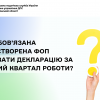 ​Чи зобов’язана новостворена ФОП подавати декларацію за перший квартал роботи?