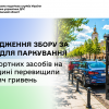 Надходження збору за місця для паркування транспортних засобів на Черкащині перевищили 217 тисяч гривень