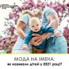 ​Мода на імена: як називали дітей у 2021 році?	
