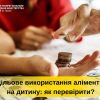 ​Як перевірити чи аліменти на дитину використовуються за цільовим призначенням?