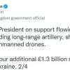​ Україна отримає додатковий пакет військової допомоги на 1,3 млрд. фунтів від Британії