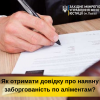 ​Як отримати довідку про наявну заборгованість по аліментам?