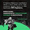 ​Російське вторгнення в Україну : Вимагаємо забезпечити гуманітарний коридор з Маріуполя