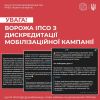 ​#ЦПД_застерігає: ворог здійснює інформаційно-психологічну спецоперацію, спрямовану на дискредитацію мобілізаційної кампанії в Україні