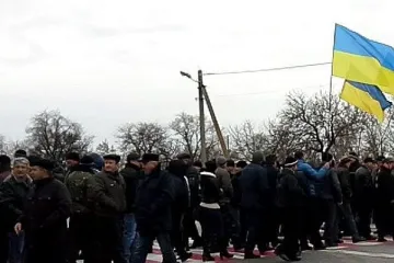 ​Запорізькі міліціонери мітингували на дорозі