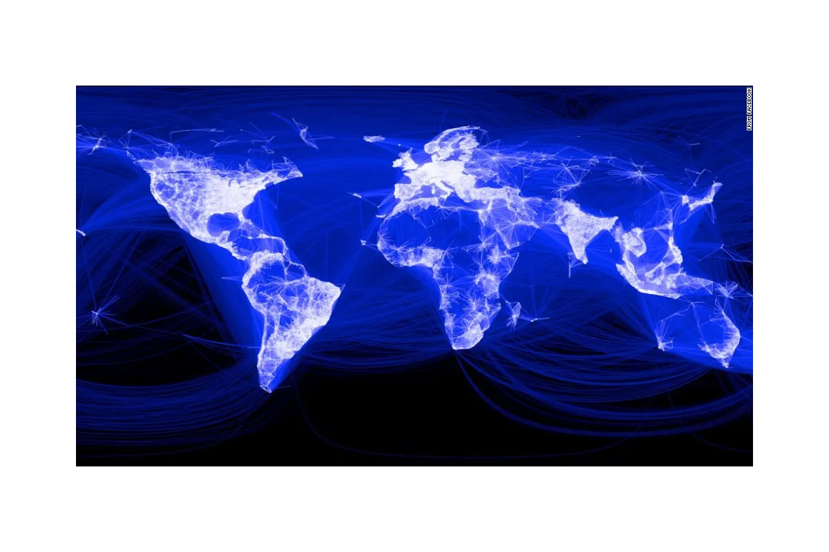 Facebook створив карту людей на Землі