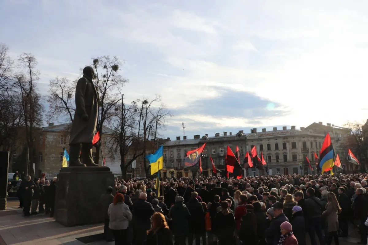 У Львові влашували 114-річницю від дня народження Степана Бандери