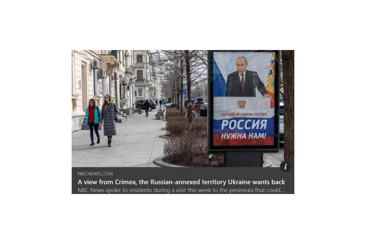 Журналісти NBC опублікував репортаж із анексованого Росією Криму