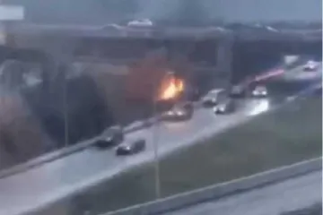 ​ 			 	  	Убийство в Гидропарке в Киеве: киллер сжег авто 	  	 	  