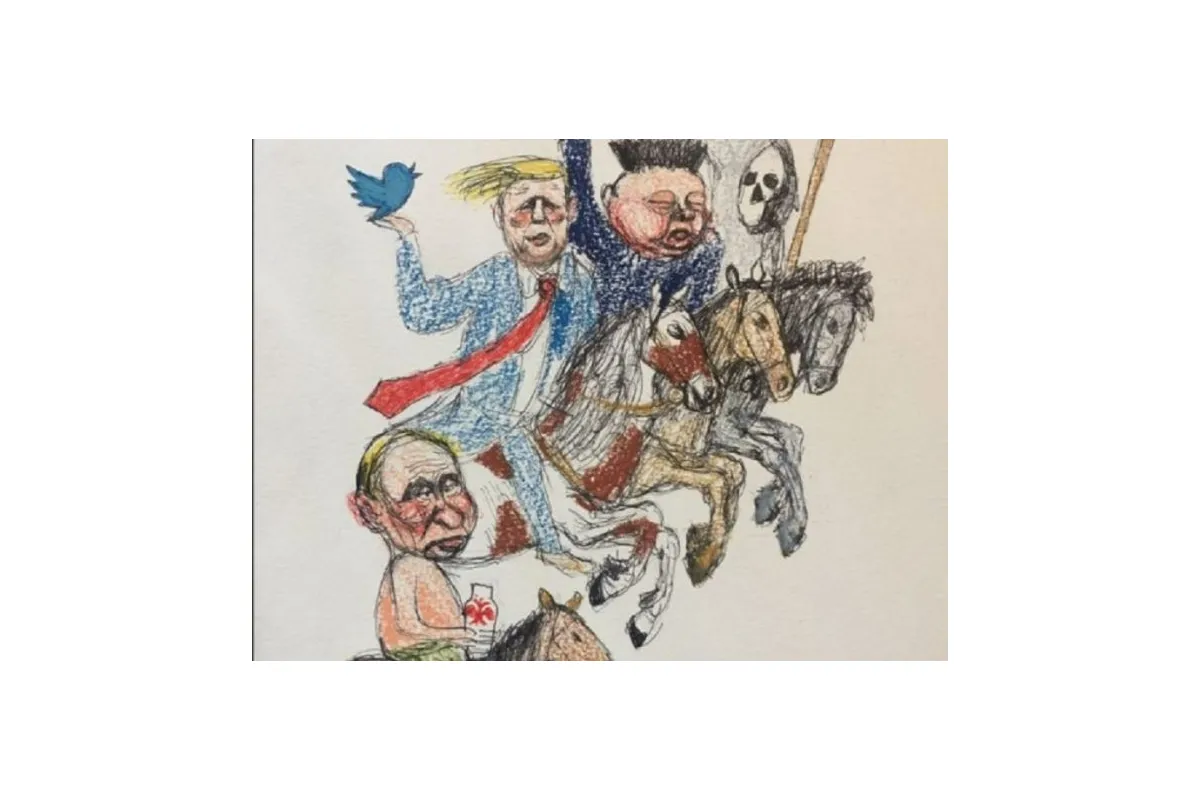 &#171;Всадник Апокалипсиса с кружкой&#187;: Путина после саммита в Японии высмеяли едкой карикатурой