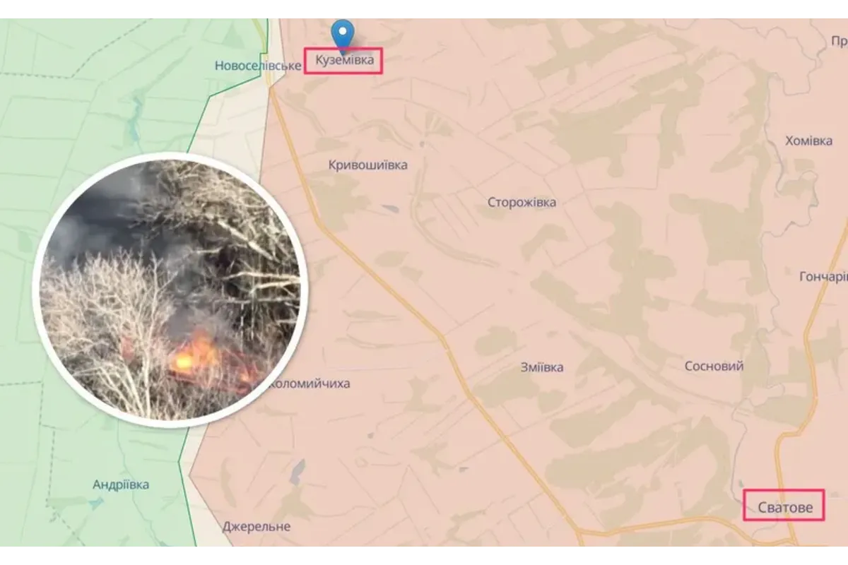 Бої під Сватовим: на Луганщині бійці ЗСУ знищили КамАЗ з боєприпасами ворога (відео)
