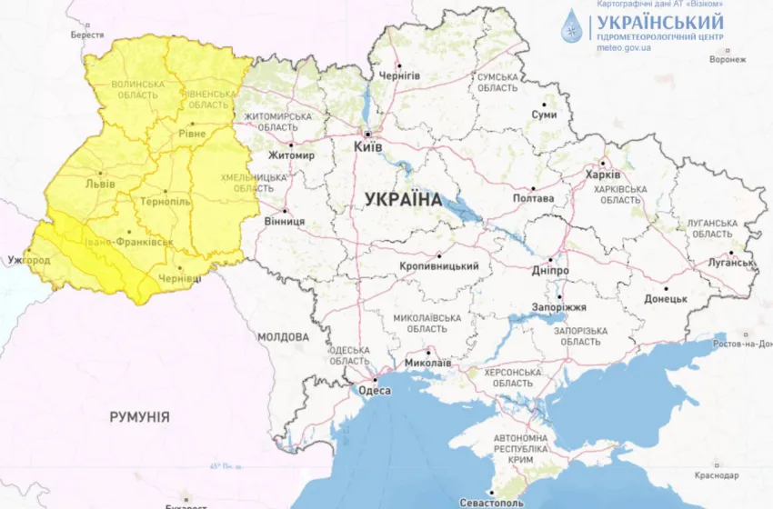 Готуємо парасольки: в західних регіонах України оголошено штормове попередження — Укргідрометцентр