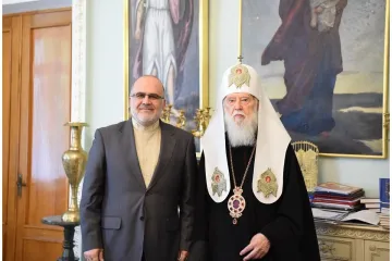 ​Святійший Патріарх Філарет зустрівся із Послом Республіки Іран в Україні Манучехром Мораді