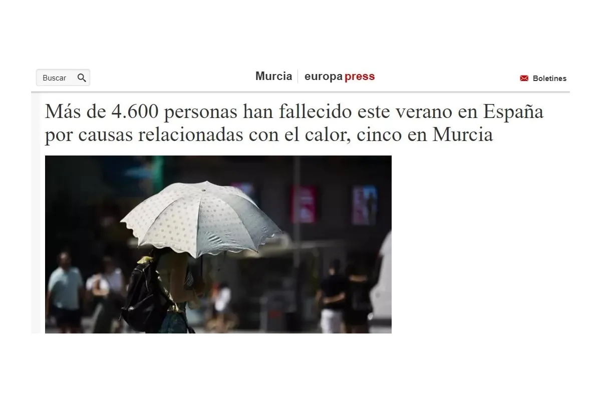 В Іспанії через спеку цього літа загинули понад 4600 людей