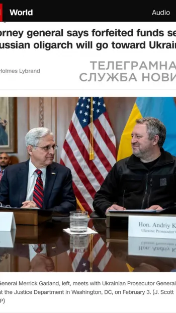 ​Вперше в історії США віддають Україні гроші, конфісковані у російського бізнесмена за санкціями — CNN
