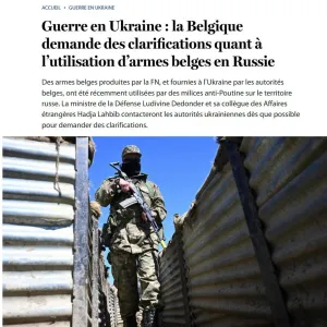 ​Бельгія планує звернутися до України за роз'ясненнями через використання зброї бельгійського виробництва бійцями РДК та Легіону у Білгородській області, — Le Soir