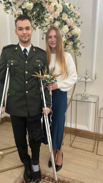​Лев Пашко, якого звільнили з російського полону 21 вересня в результаті обміну, одружився зі своєю дівчиною Діаною