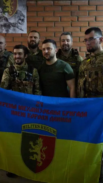 ​Володимир Зеленський відвідав позиції українських військ у районі Бахмута та Лисичанська