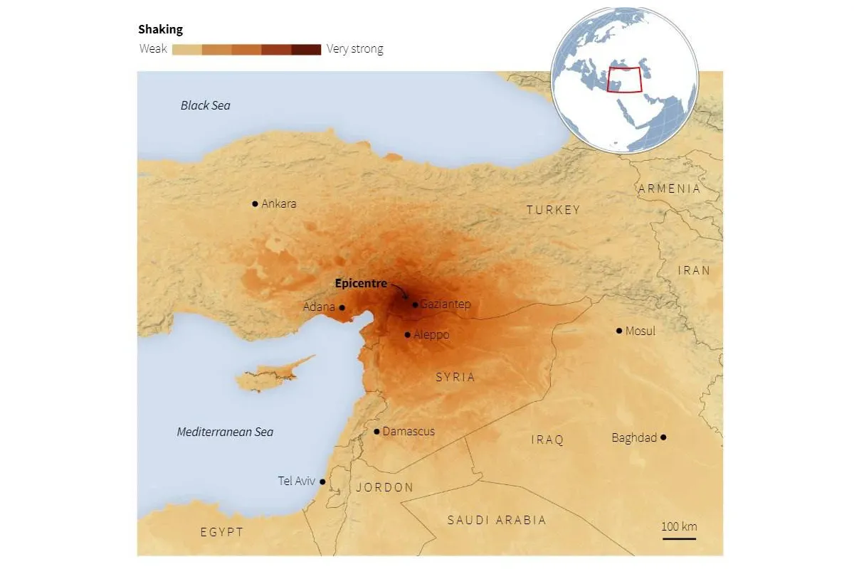 У районі землетрусу в Туреччині оголошено надзвичайний стан на три місяці, — президент Реджеп Ердоган
