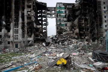 ​Російське вторгнення в Україну : Тіла 26 загиблих дістали з-під завалів лише двох будинків у Бородянці на Київщині