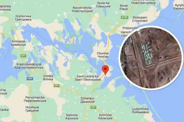 ​Росіяни "евакуюють" техніку з військового складу на півночі Криму: супутникові знімки