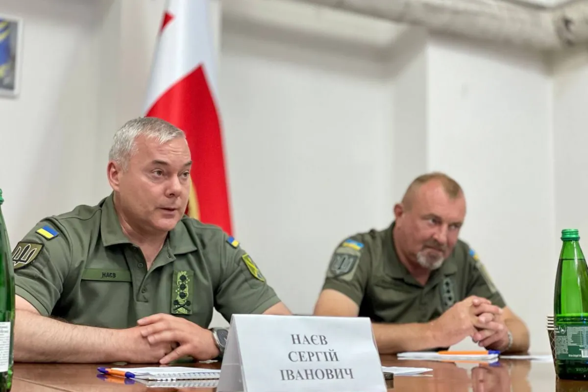 Командувач Об’єднаних сил ЗСУ Сергій Наєв провів нараду щодо ситуації на українсько-білоруському кордоні в межах Волині
