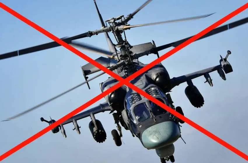 ЗСУ влучним пострілом "посадили" російський гелікоптер Ка-52 на півдні