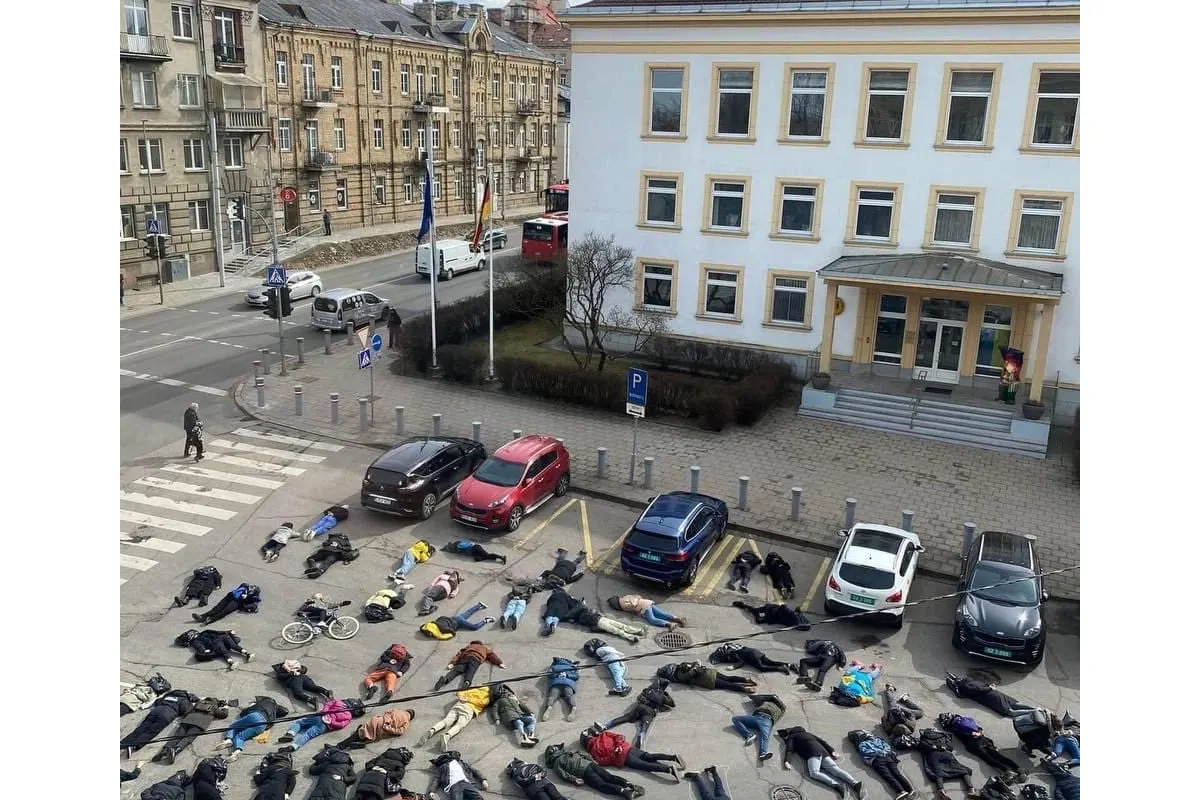 Акція протесту у Вільнюсі 
