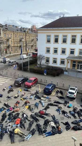 ​Акція протесту у Вільнюсі 