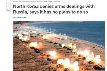 ​КНДР заявила, що ніколи не мала угод з росією з продажу зброї і не планує цього робити, — Reuters