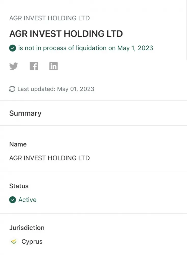 AGR Invest Holding LTD