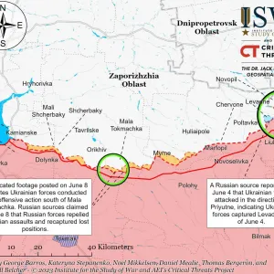 ​ЗСУ провели обмежений, але значний наступ на Запорізькому напрямку, – ISW.