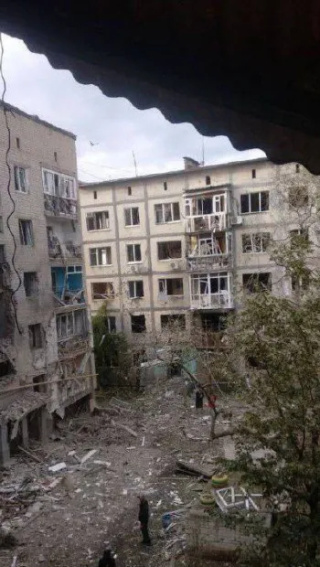 ​Ось так виглядає Бахмут після чергових рашистських обстрілів міста