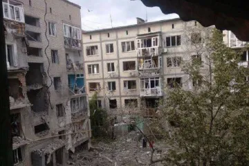 ​Ось так виглядає Бахмут після чергових рашистських обстрілів міста