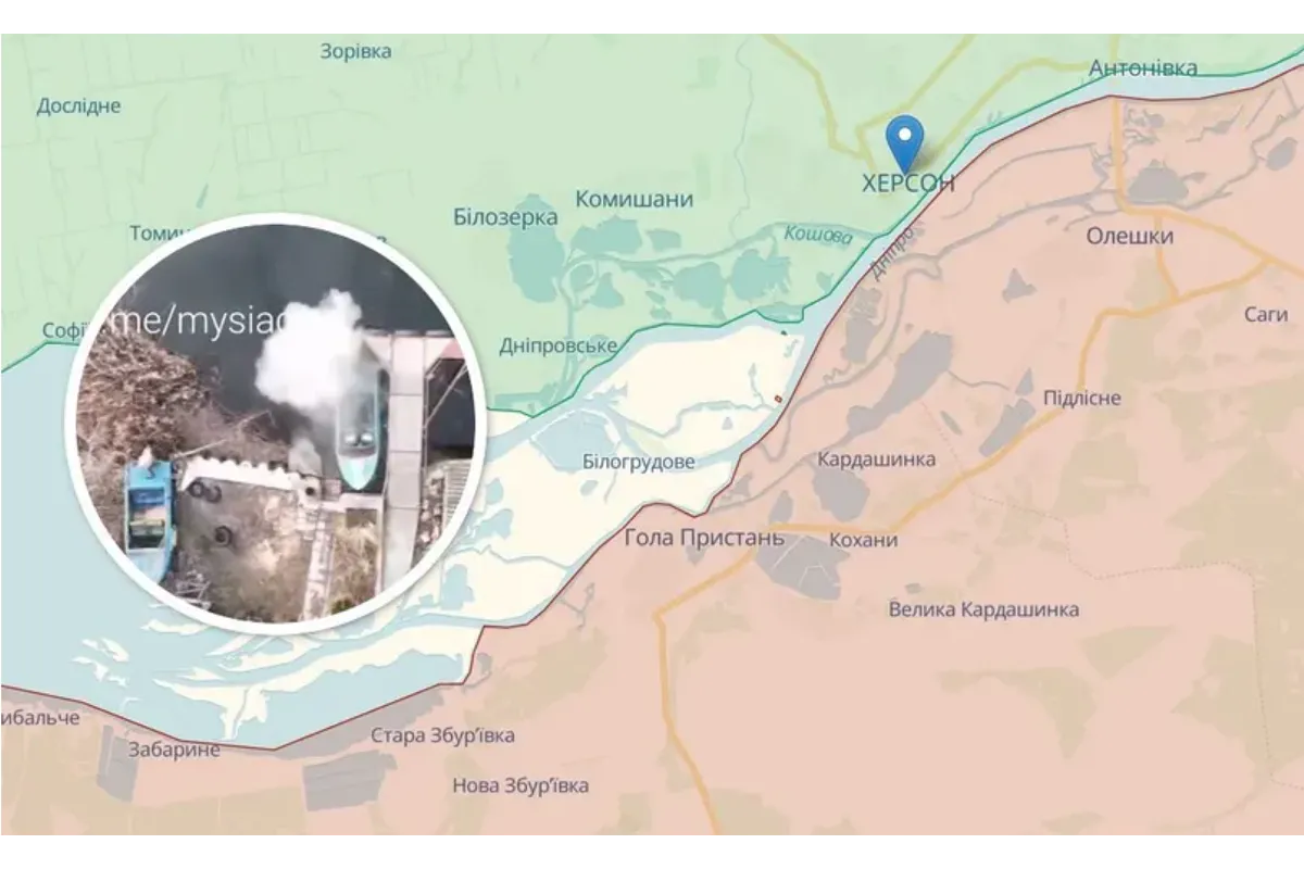 Річковий рейд під Херсоном: дрон ЗСУ потопив 6 плавзасобів ворога у дельті Дніпра (відео)