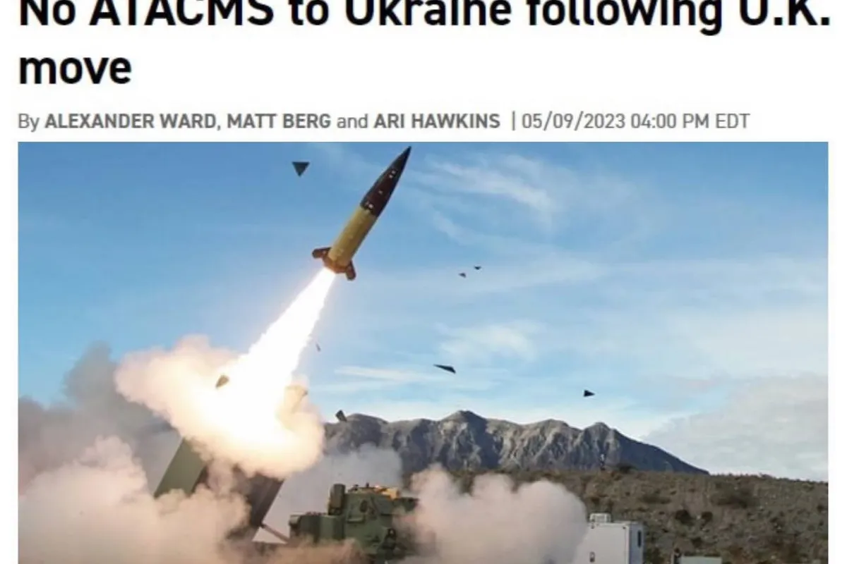США не планують надавати Україні далекобійні ракети, оскільки це зробить Великобританія, – Politico