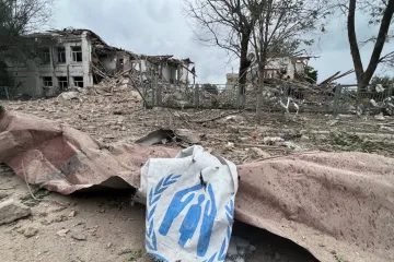 ​Окупанти вдарили керованою авіабомбою під час видачі гуманітарної допомоги в Оріхові на Запоріжжі