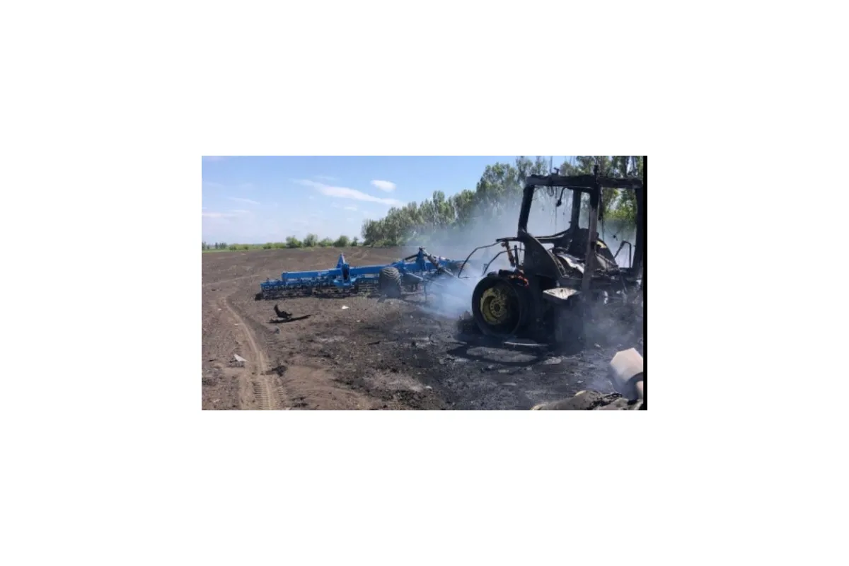 Російське вторгнення в Україну : На Харківщині ворожа ракета влучила у трактор