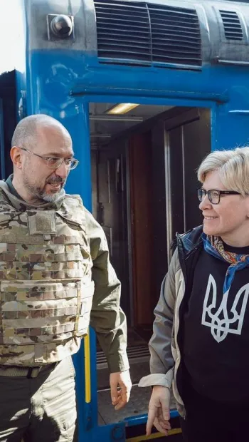 ​Російське вторгнення в Україну : До Києва приїхала прем'єр-міністерка Литви Інґріду Шимоніте