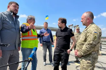 ​Російське вторгнення в Україну : Вже 29 травня міст через р. Ірпінь у Стоянці буде відкритий