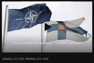 ​Російське вторгнення в Україну : Фінляндія офіційно подала заявку на вступ до НАТО.