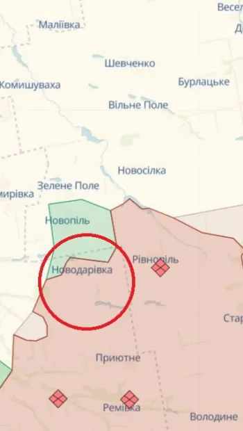 ​Українські війська звільнили Новодарівку — повідомили у Запорізькій бригаді ТрО