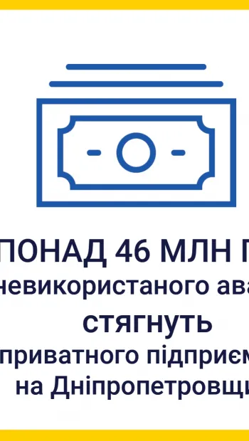 ​За втручання Дніпровської спеціалізованої прокуратури до держбюджету з підприємства стягнуть понад 46 млн гривень 