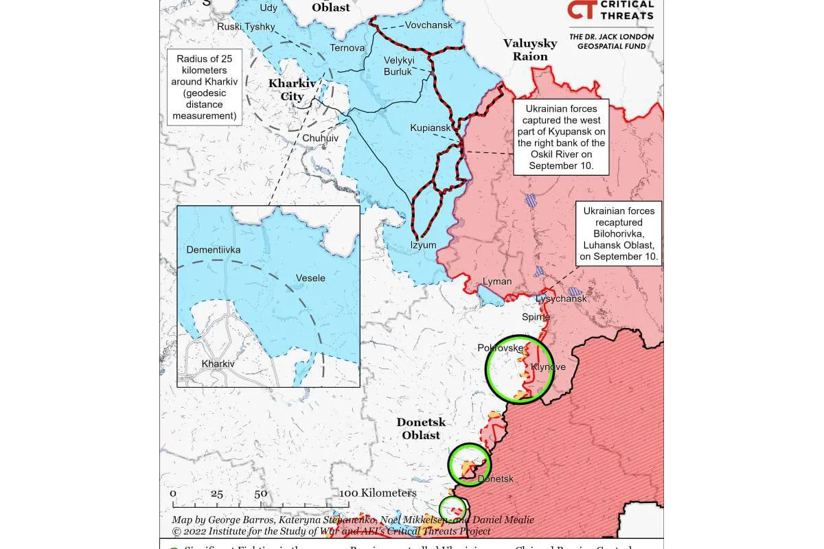 ЗСУ завдали великої оперативної поразки росії, відвоювавши в стрімкому контрнаступі майже всю Харківську область