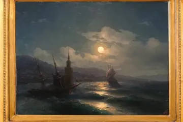 ​Російські аукціонери виставили на торги картину відомого художника Івана Айвазовського під назвою "Місячна ніч", яка була оголошена Україною у міжнародний розшук