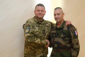 ​До України вперше завітав начальник об‘єднаного штабу ЗС Франції Тьєрі Бюркара, – Залужний